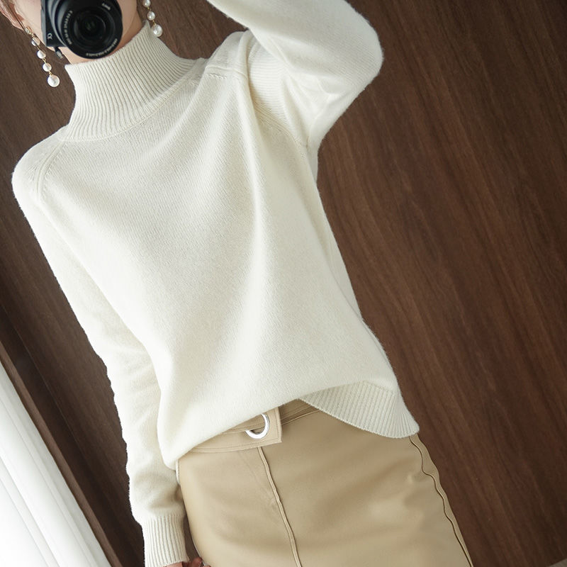 Damen Rollkragenpullover – Warmer Grobstrick für den Winter