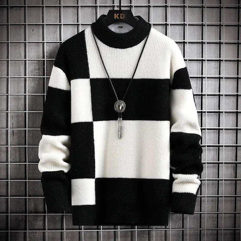Regent Karomuster Strickpullover