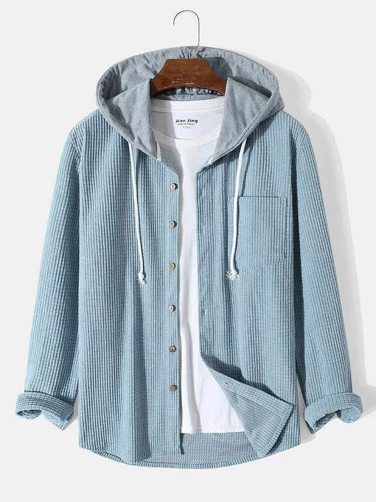 Lässiges Strick-Hoodie-Shirt
