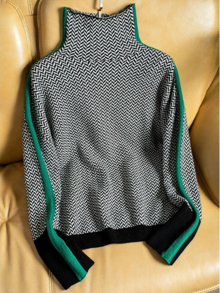 Luxe Kaschmir Rollkragenpullover für Damen – Weicher warmer Damenpullover