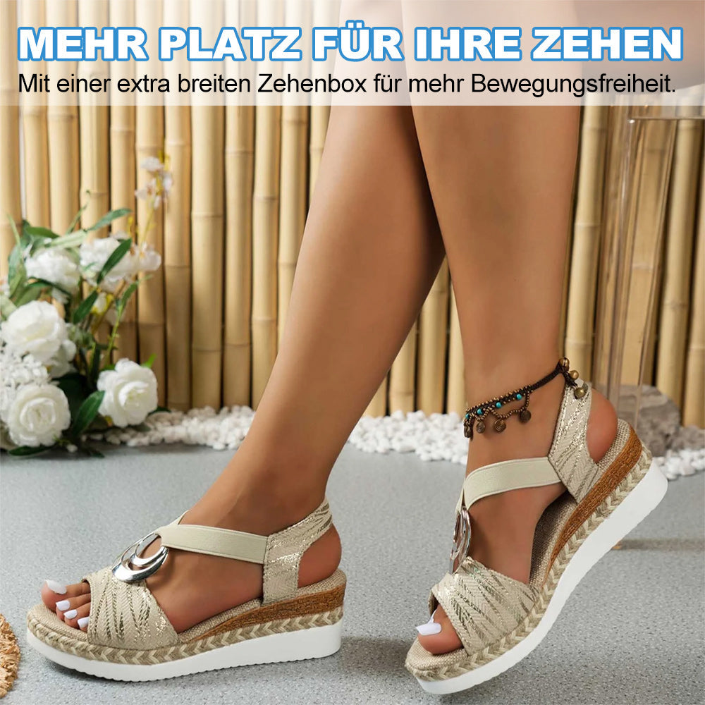 Orthopädische, Stilvolle Keilsandalen Für Zusätzlichen Bequemlichkeit