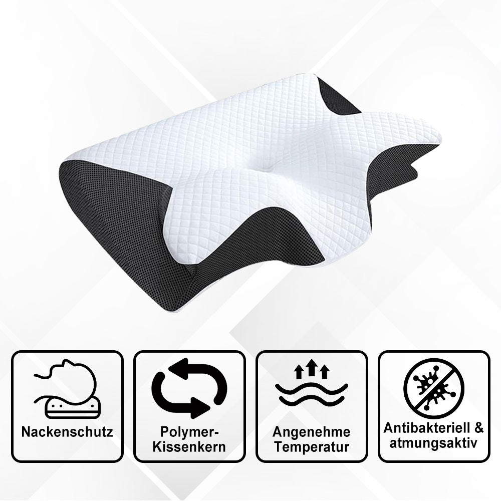 Hochwertig Schlafkissen - Ergonomisch Geformt Für Spürbare Schmerzentlastung