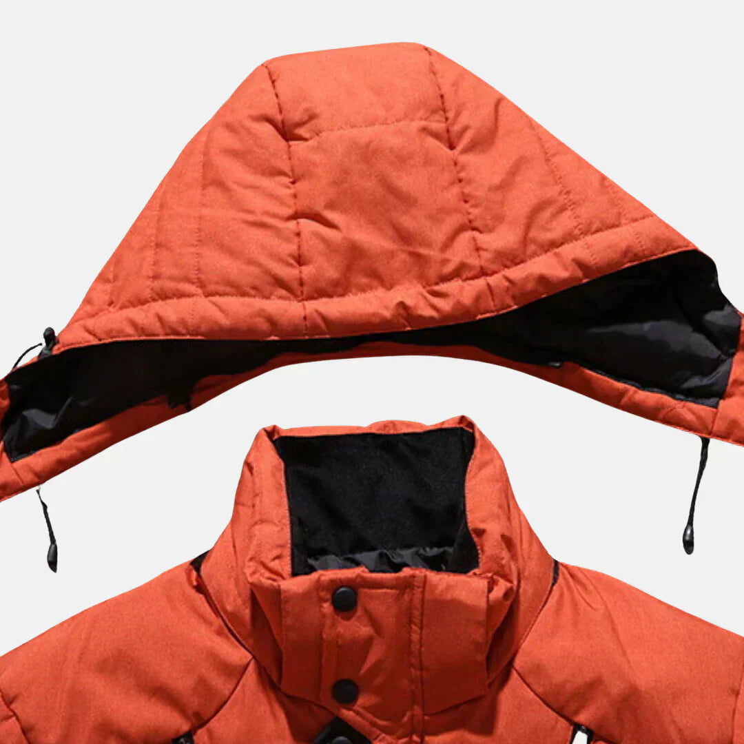 Langer Herren Wintermantel | Wasserabweisendes und Winddichtes Design
