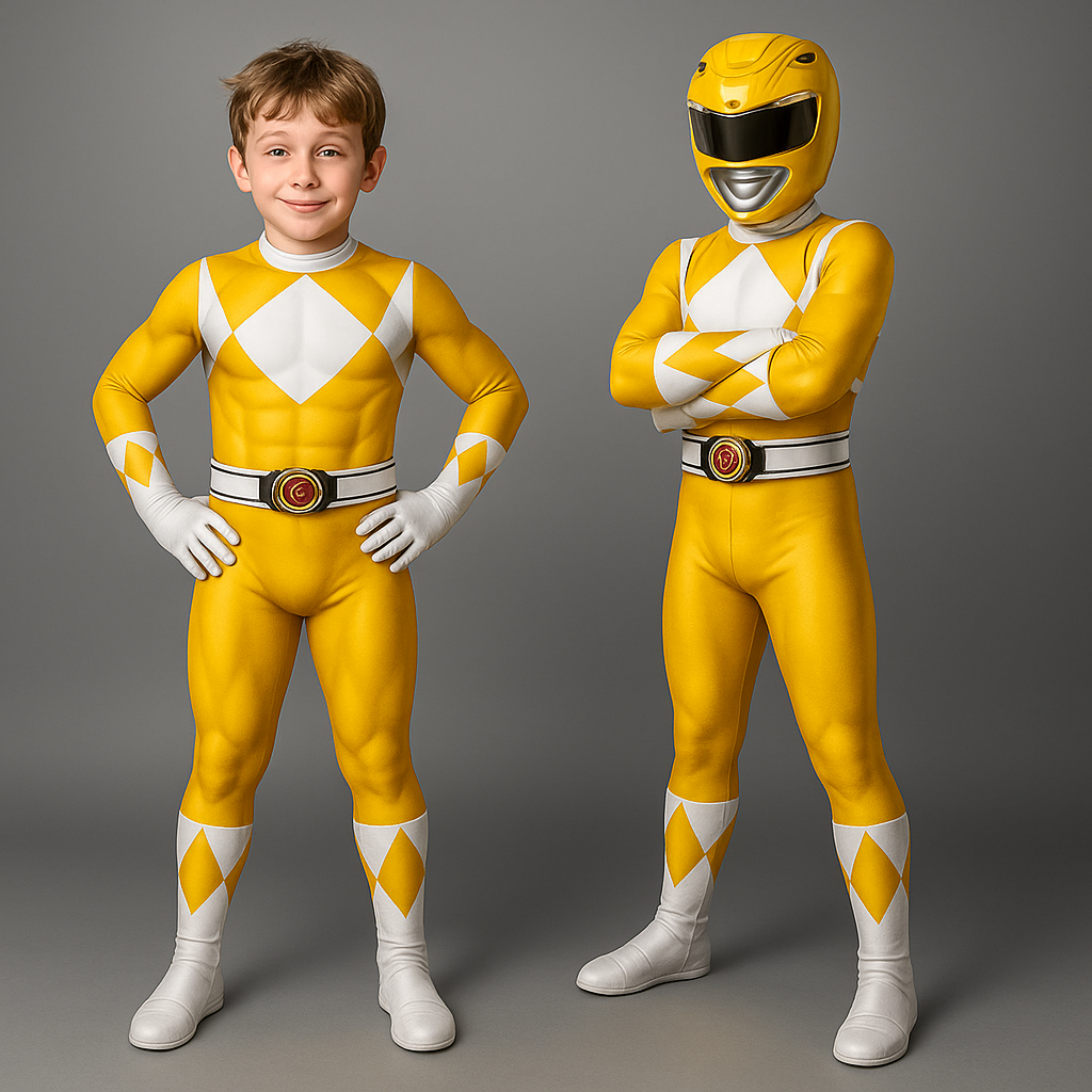 Superhelden Kinderkostüm Stretch-Polyester Cosplay Overall mit Maske