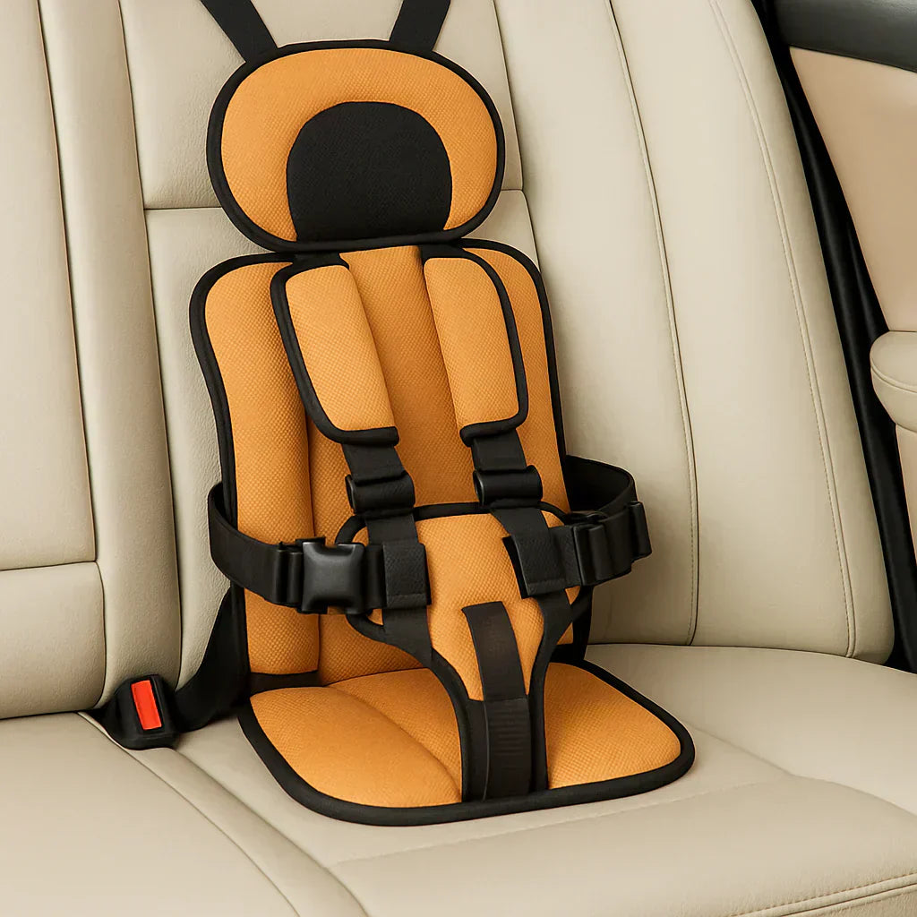 Tragbarer Autositz mit Sicherheitsgurt aus Polyester