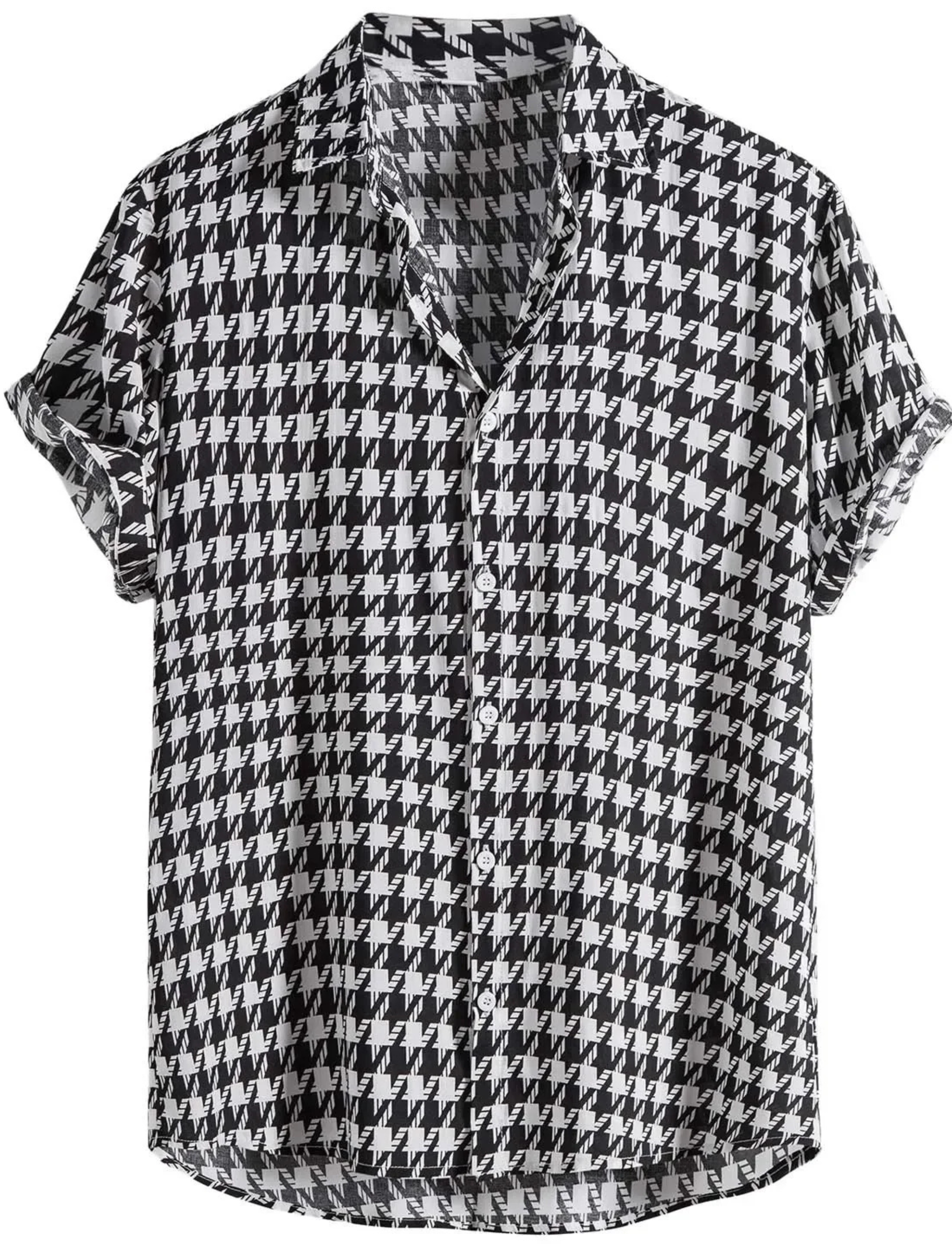 Monte Carlo Hahnentritt Button-Up