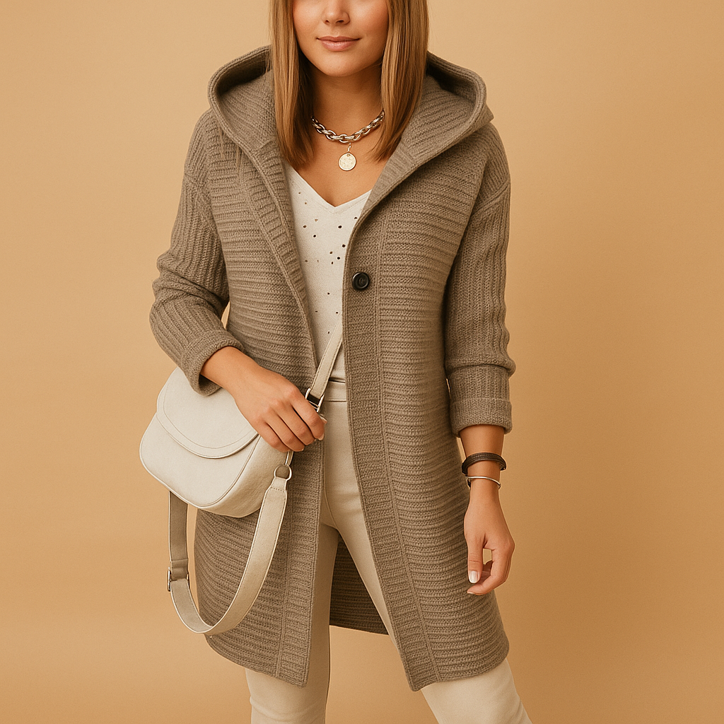 Damen Offenes Cardigan aus weichem Strick – Zeitlose Passform für den Alltag