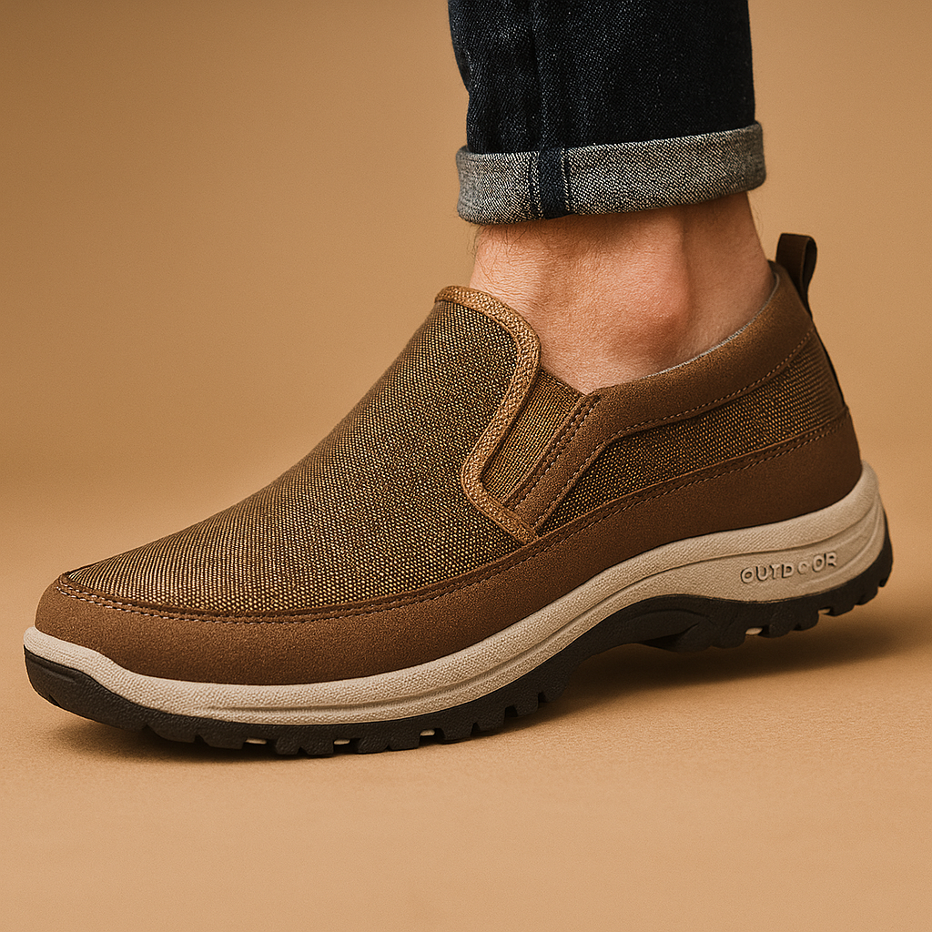 Herren Slip-On Atmungsaktive Walkingschuhe – Leicht und Unterstützung