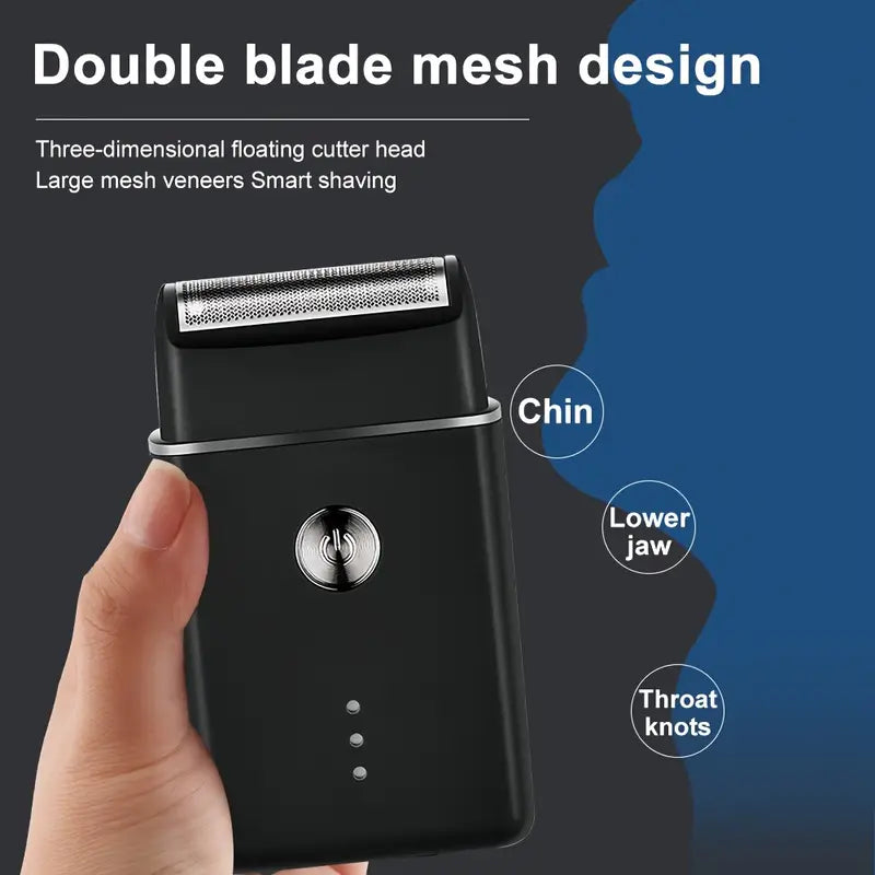GroomMaster - 3-teiliges professionelles Haar- und Bartpflegeset für Männer, kabellose Trimmer mit LED-Display, USB wiederaufladbar