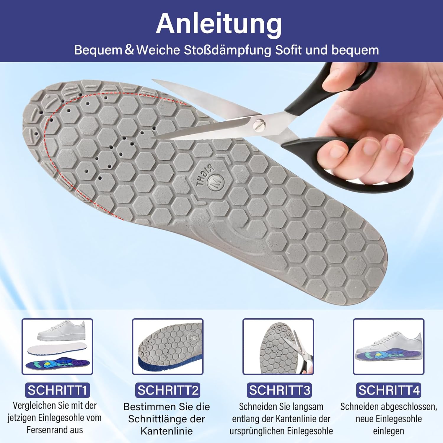 Einlegesohlen | Schuh-Einsätze und bequeme Einlegesohlen für Schuhe | Vitarion