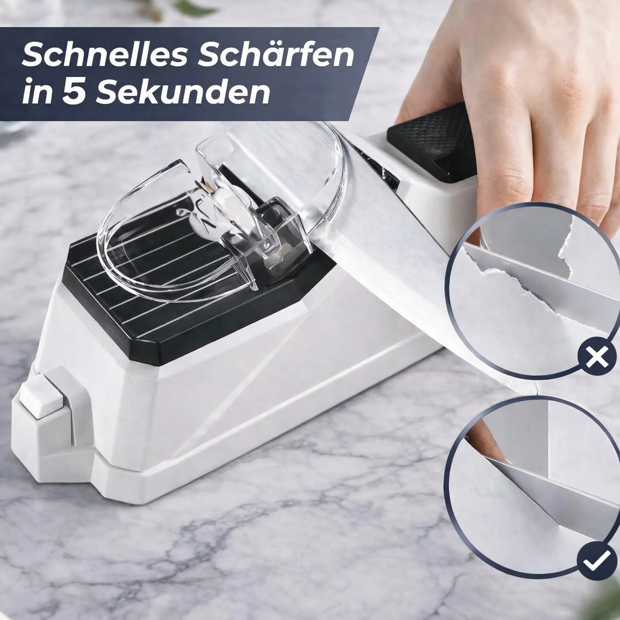 Elektrischer Messerschärfer | Einfaches Messerschärfen | Messerschärfgerät | SharpFix