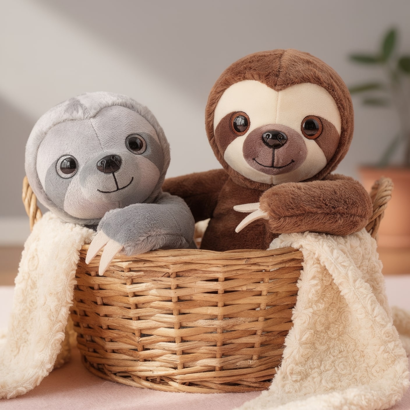 Faultier Plüschspielzeug | Süßes Stofftier für Babys & Kinder | KuschelFaultier