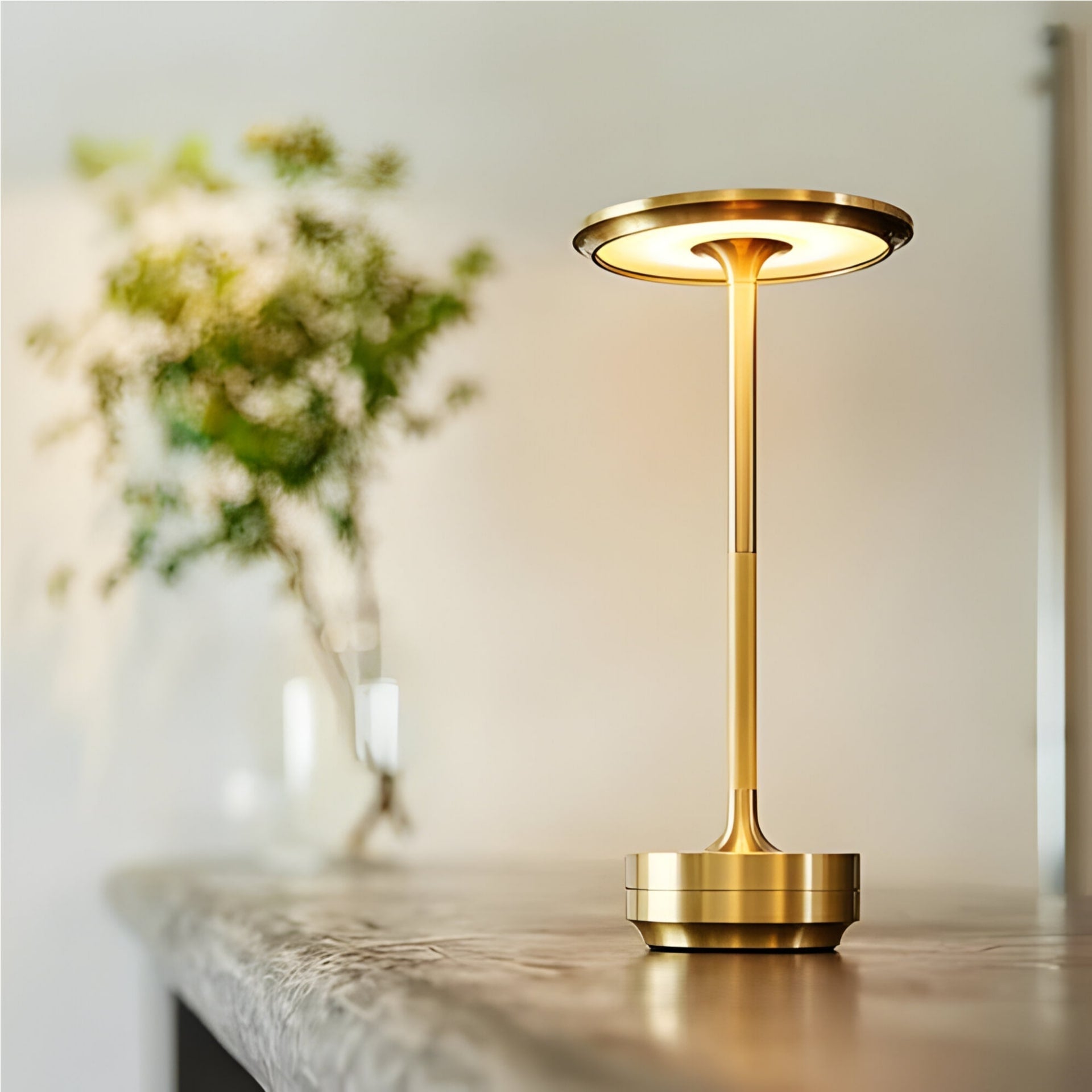 Lampe für das Wohnzimmer | Kabellose Tischlampe | Wiederaufladbare Tischleuchte | LumaViva