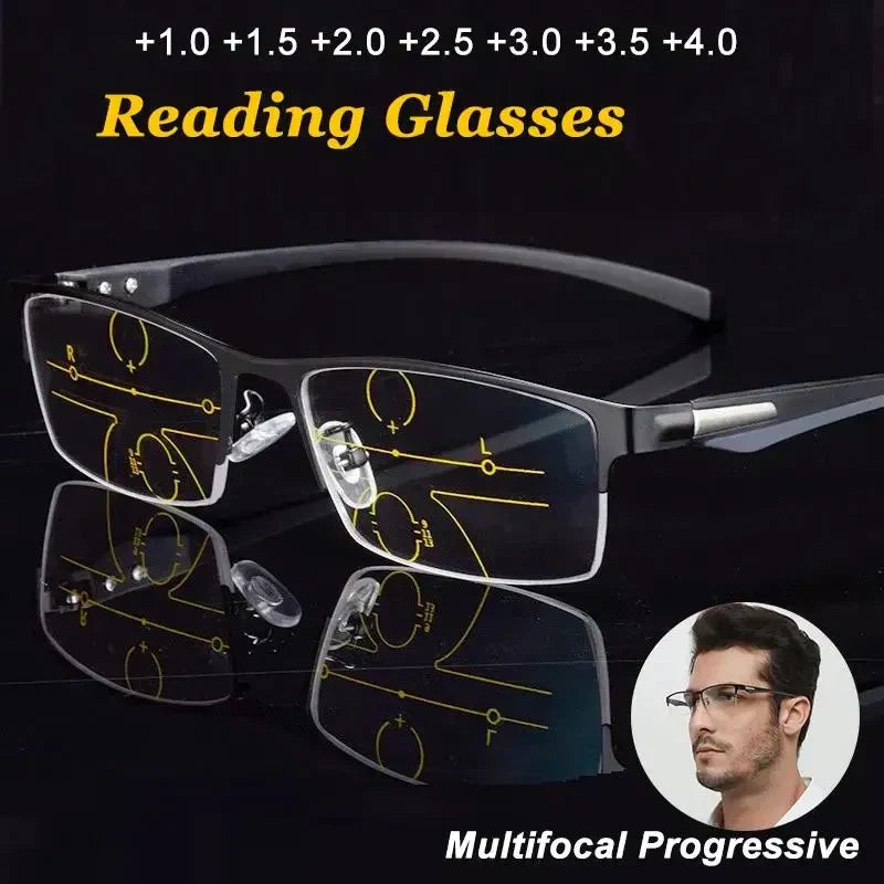 Lesebrille mit progressiven & fototropen Gläsern