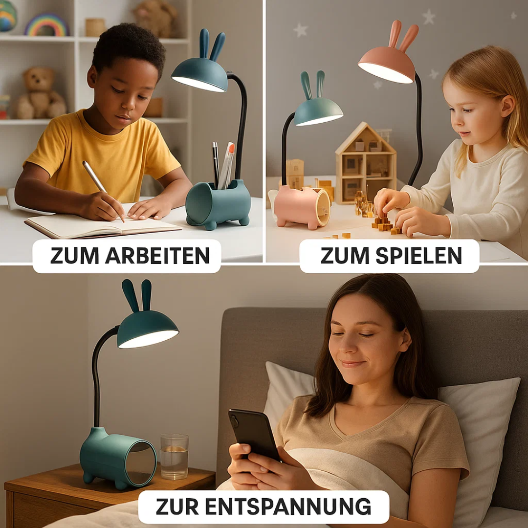 Kreative LED Tischlampe mit Stifthalter