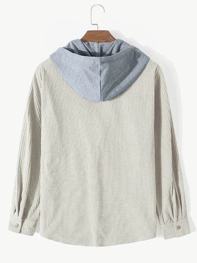 Lässiges Strick-Hoodie-Shirt