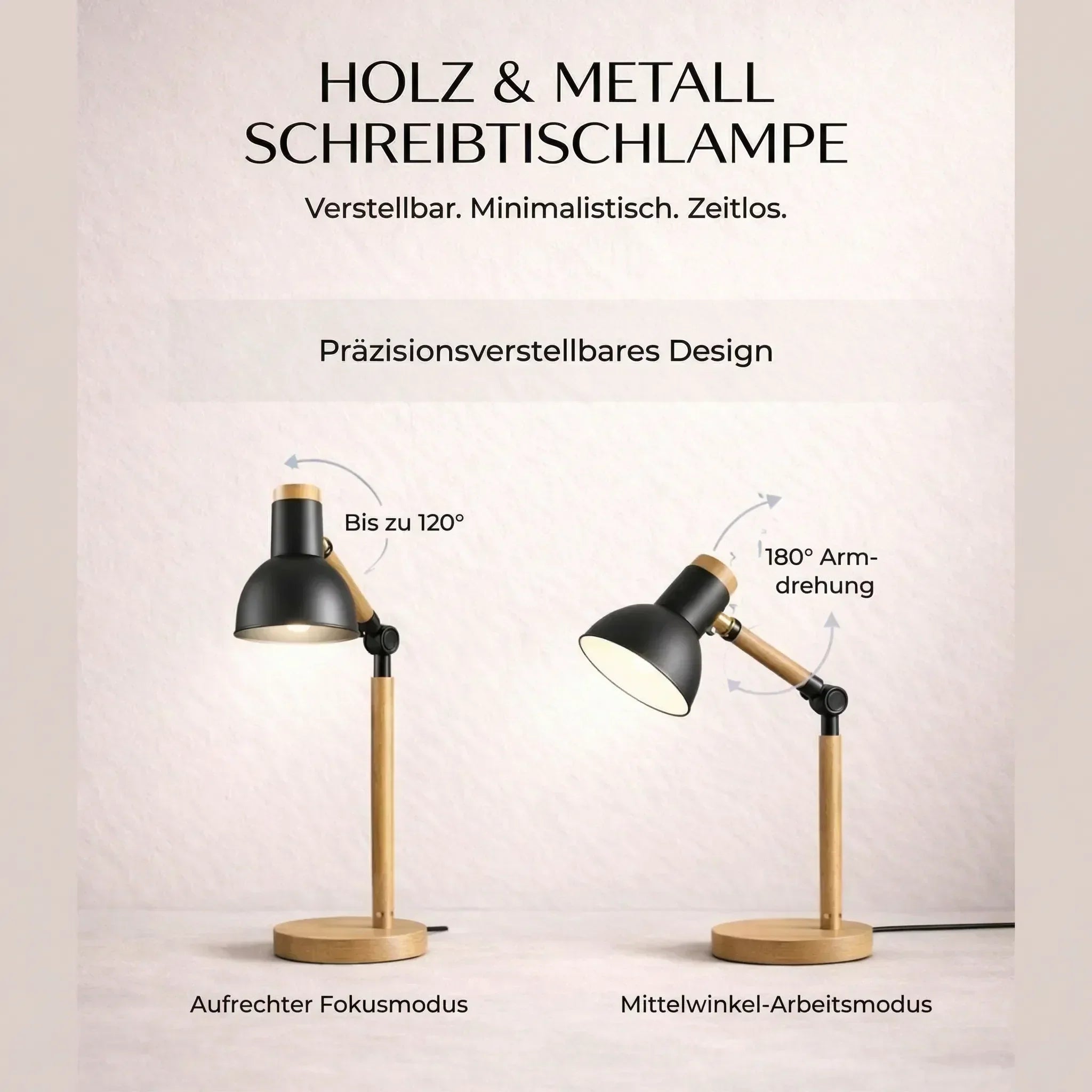 Holz Schreibtischlampe | Tischlampe | WoodLight