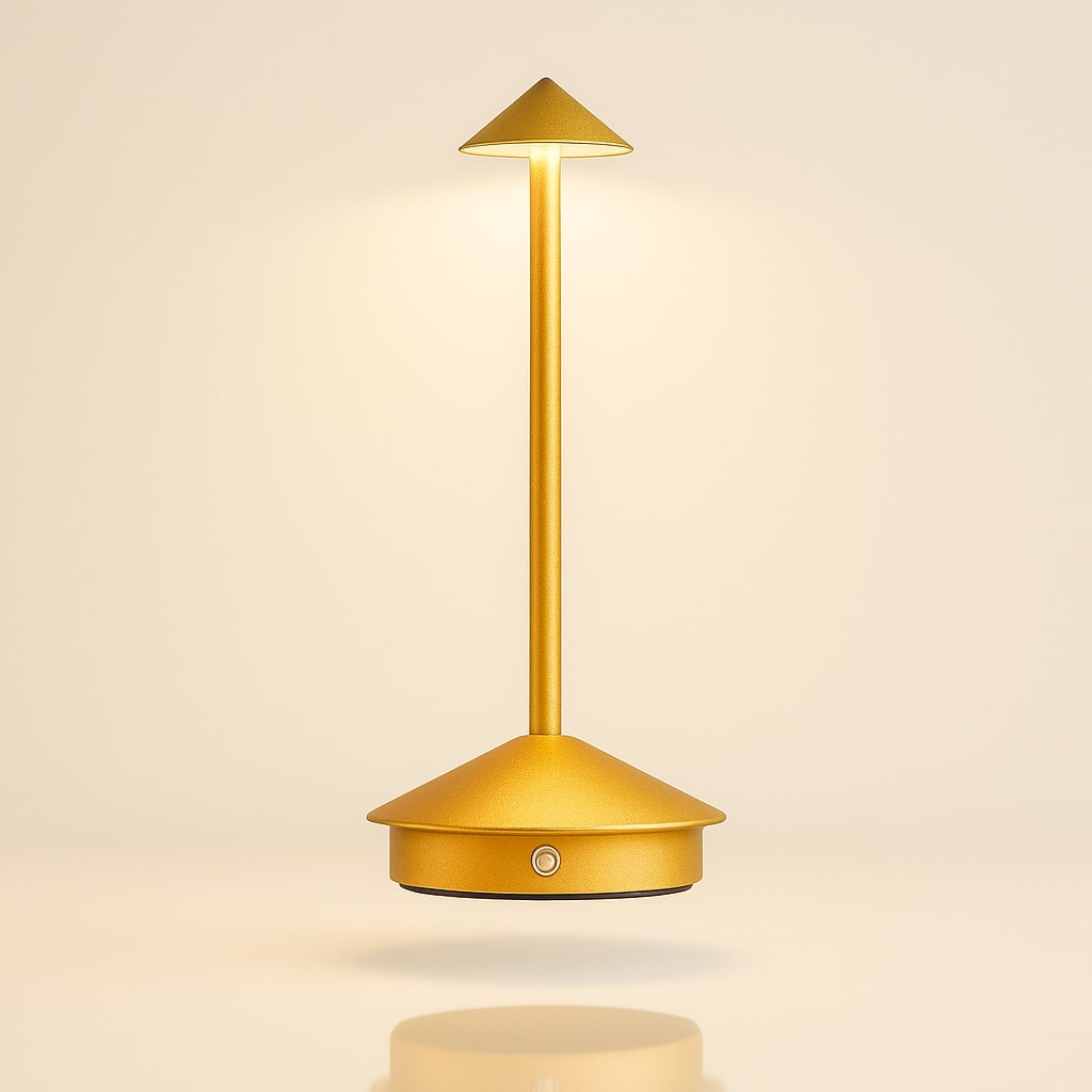 Tischlampe mit Akku | Kabellose Tischlampe | Dimmbare Lampe mit Touch | Lunelle