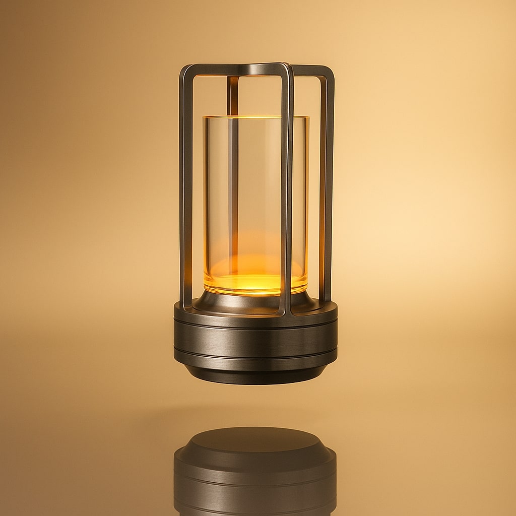 Tischlampe mit Akku | Moderne LED Tischlampe | Laternenlampe | NordicLight