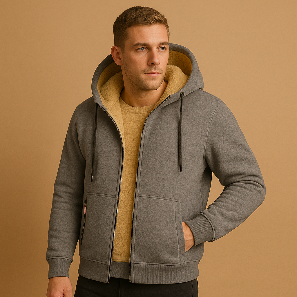 Herren Zip-Up Cardigan – Warm & Vielseitig Strickmode
