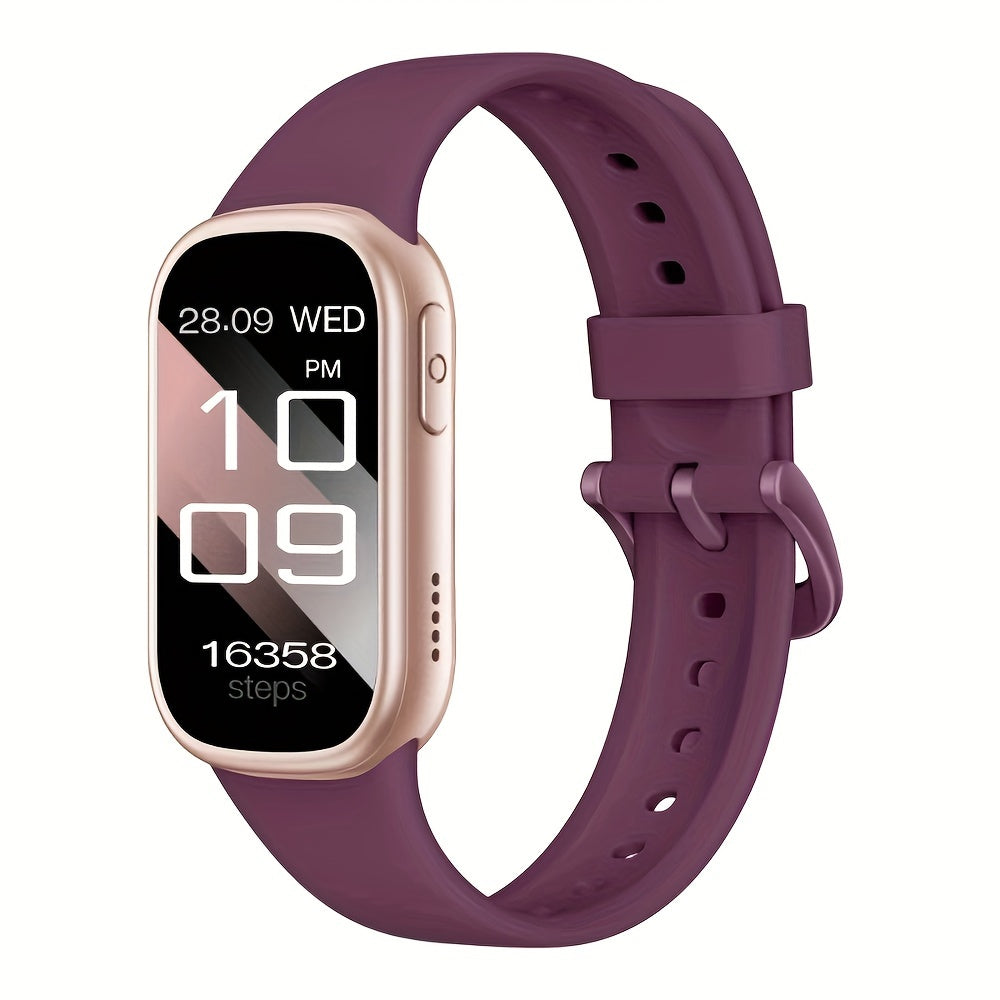 Wasserdichte Smartwatch mit Silikonarmband Fitnessuhr