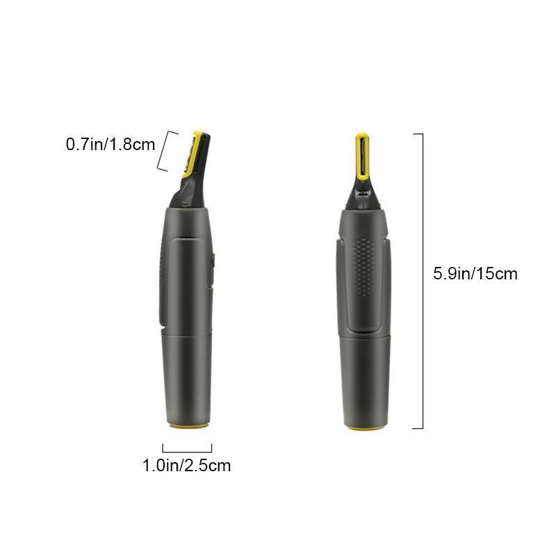 Ripob | Professioneller Ultra-Slim Präzisionstrimmer | Titan-Edelstahlklingen | Integriertes LED-Licht | Mikro-Oszillationstechnologie | Für Nase, Ohren & Konturen