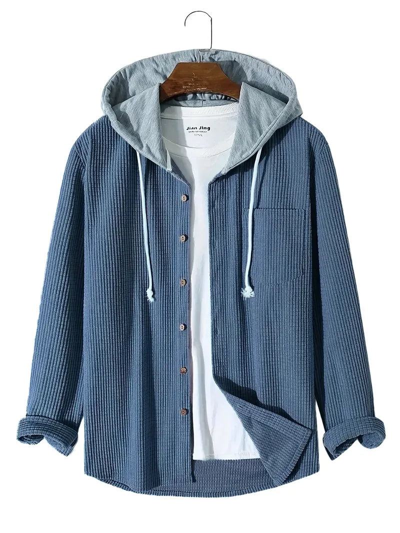 Lässiges Strick-Hoodie-Shirt