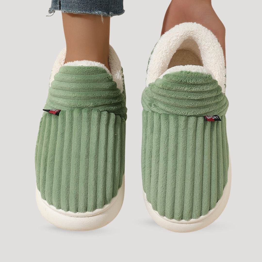 Damen Fleece Hausschuh-Stiefel | Warm, Weich und Einfach zu Tragen