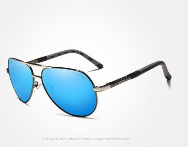 Herren Vintage Aluminium Polaroid Sonnenbrille