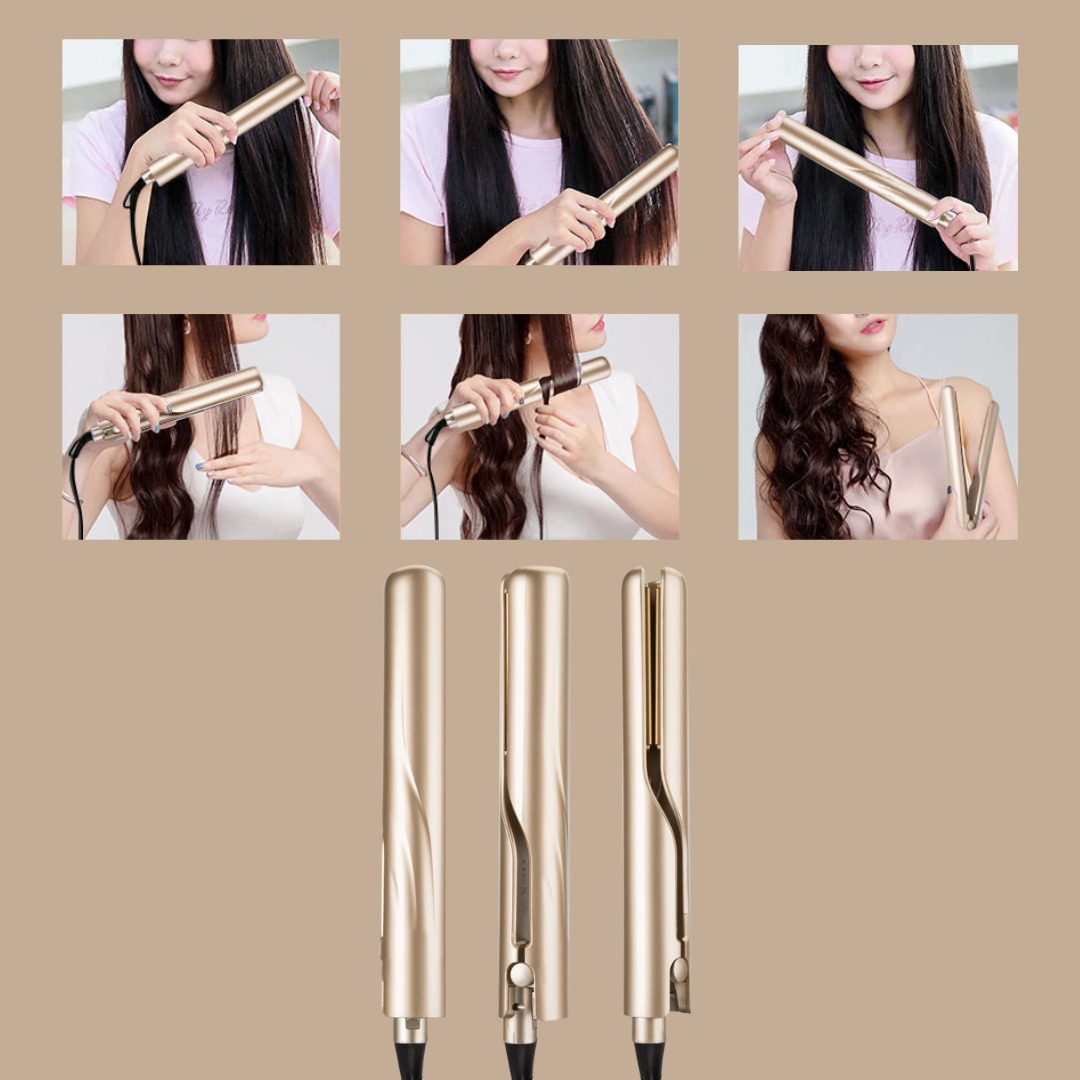 ZwillingsStil™ 2-in-1 Hairstyler - Glatte & Lockige Traumfrisuren in Minuten