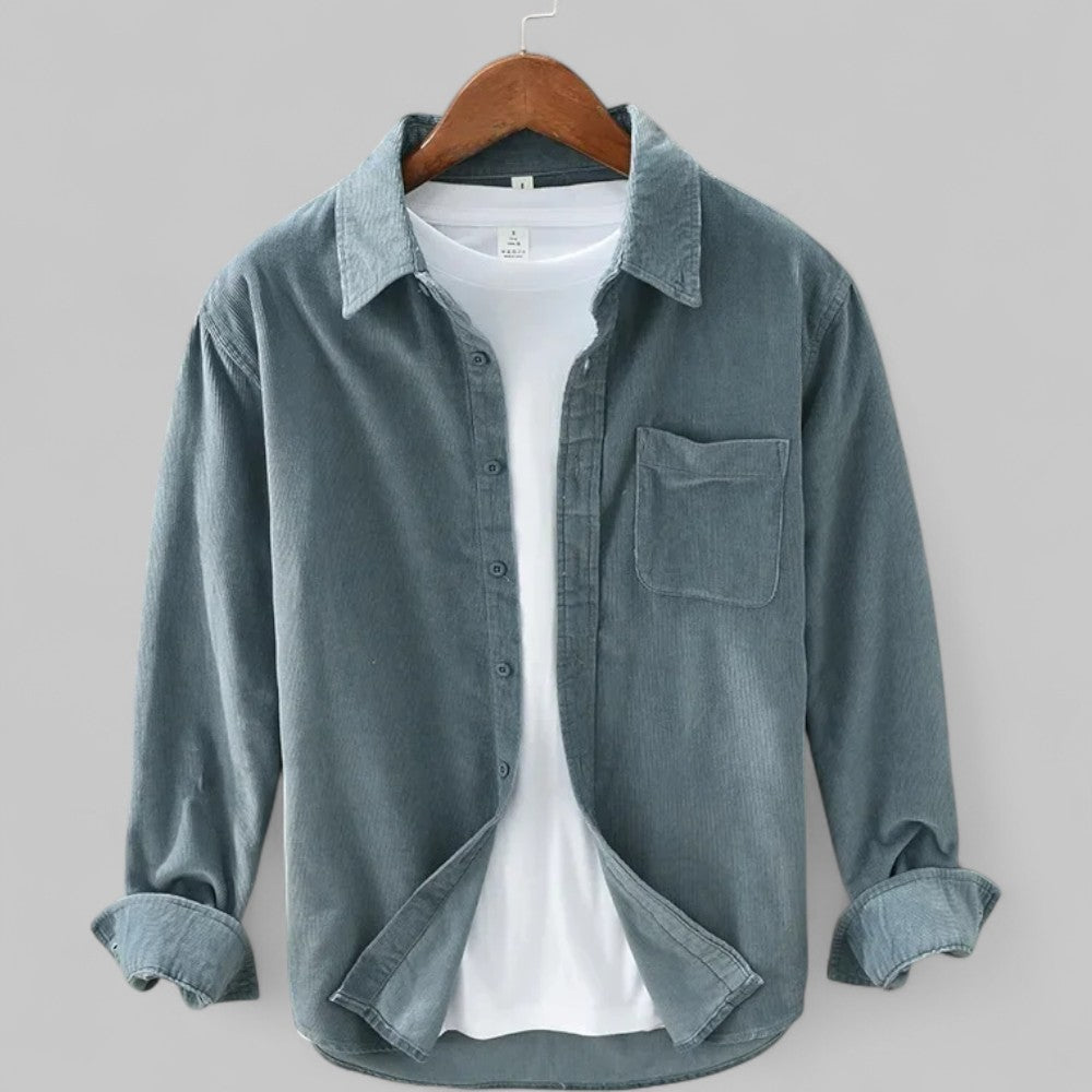 Herren Cordhemd | Weiche Textur und entspannter Retro-Stil
