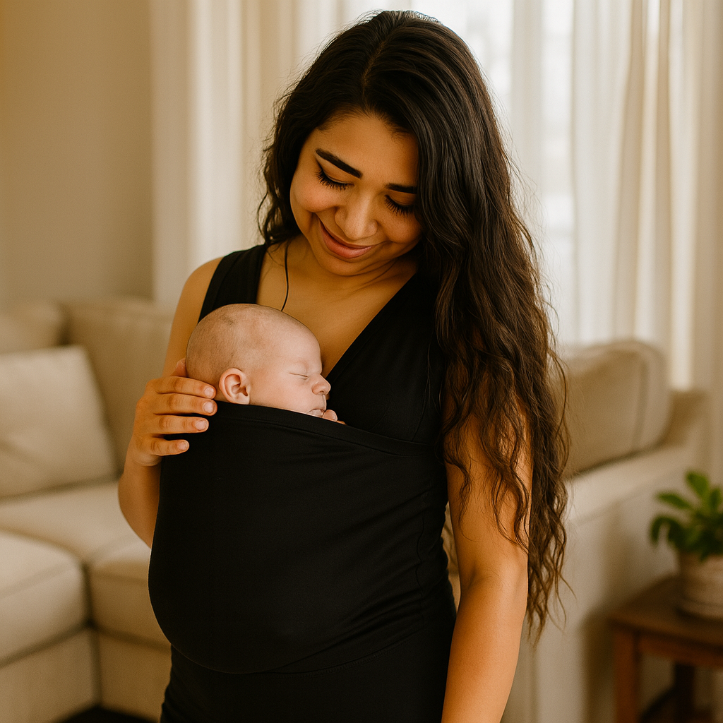 Babytrage-Shirt Elastisches Tragshirt für Eltern mit Neugeborenen