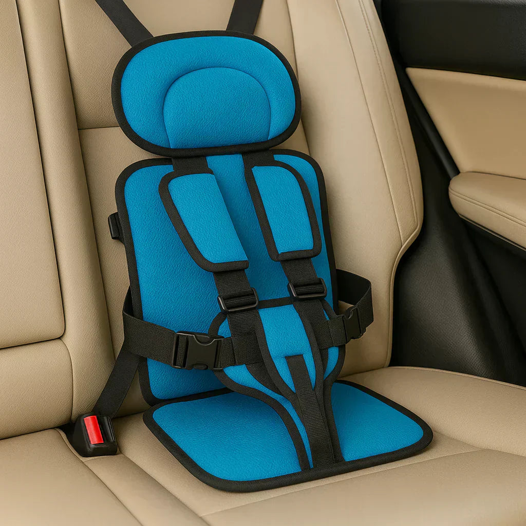 Tragbarer Autositz mit Sicherheitsgurt aus Polyester
