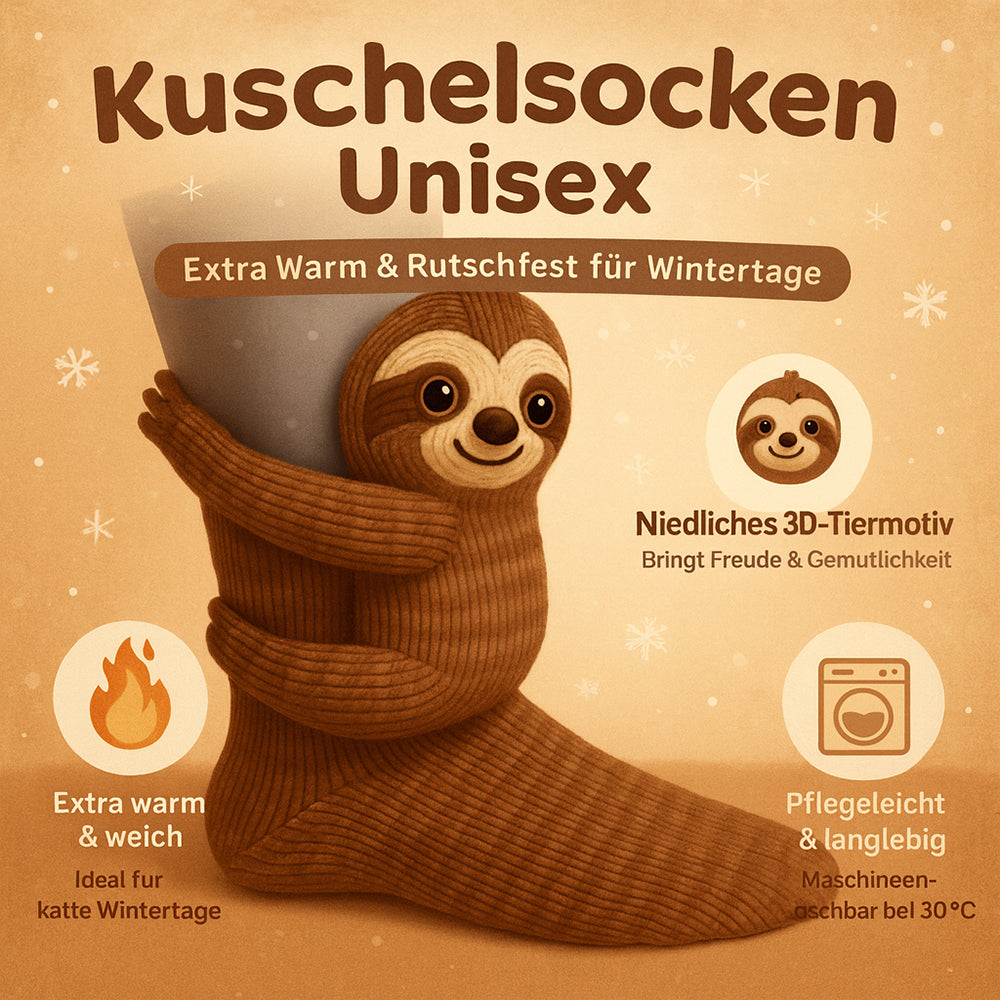 Gemütliche Socken Winter Rutschfeste Haussocken Plüsch Unisex