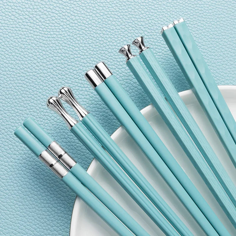 Ripob | DineLux – Luxuriöses Essstäbchen-Set mit Raffinierten Designs (5 Paare)