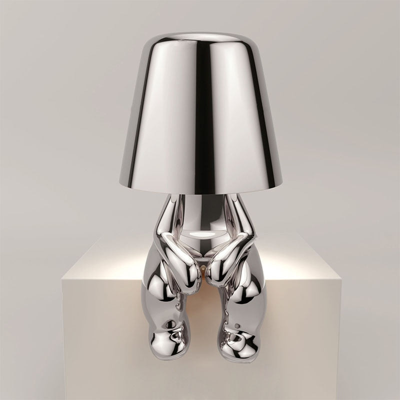 Goldene Moderne Design Figur LED Tischlampe