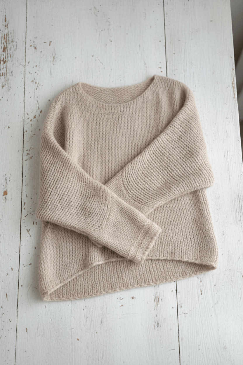 Oversized Strickpullover für Damen mit Off-Shoulder-Design