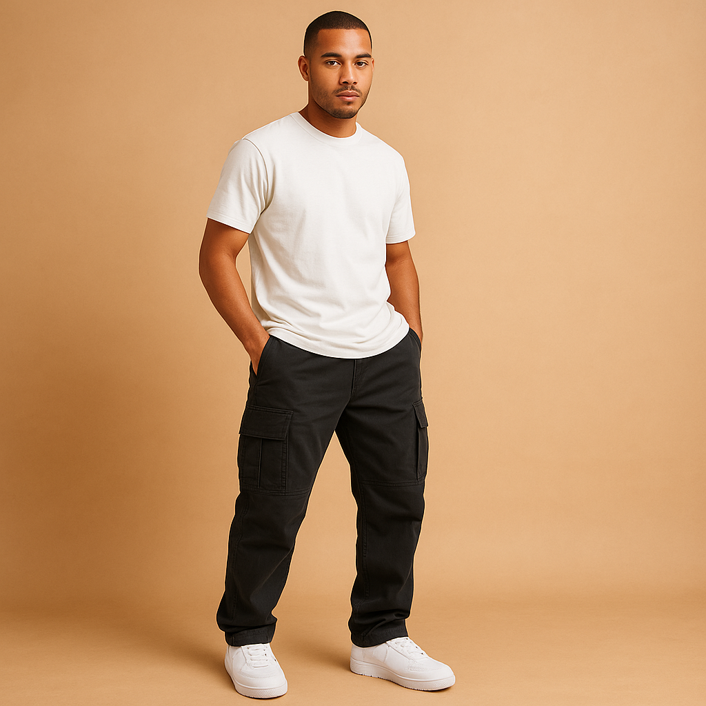 Herren Cargo-Hosen im Regular Fit – Funktionales Design mit mehreren Taschen