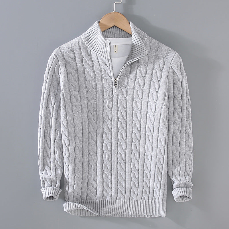Herren Halbzip-Jumper | Moderner Schnitt mit hohem Kragen