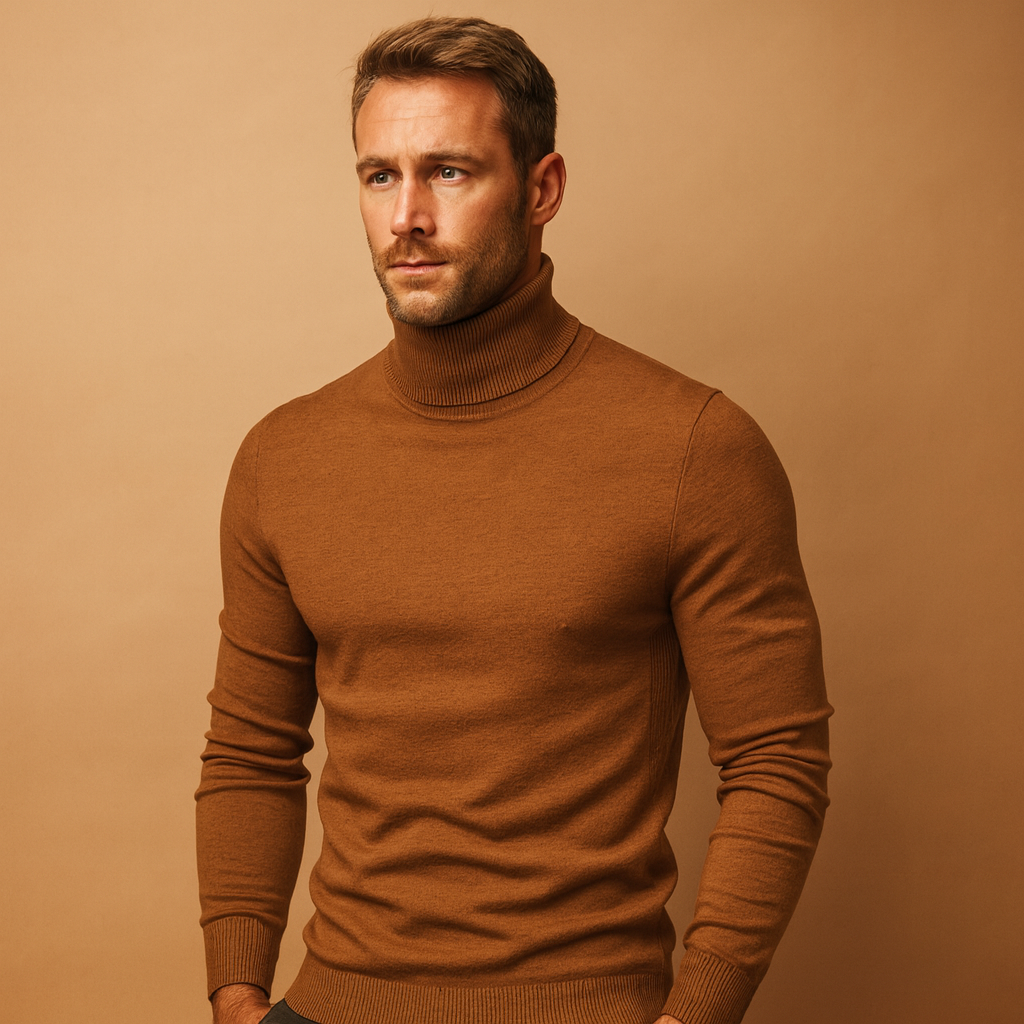 Herren Rollkragenpullover – Slim Fit Turtleneck Pullover für smarte Freizeitmode