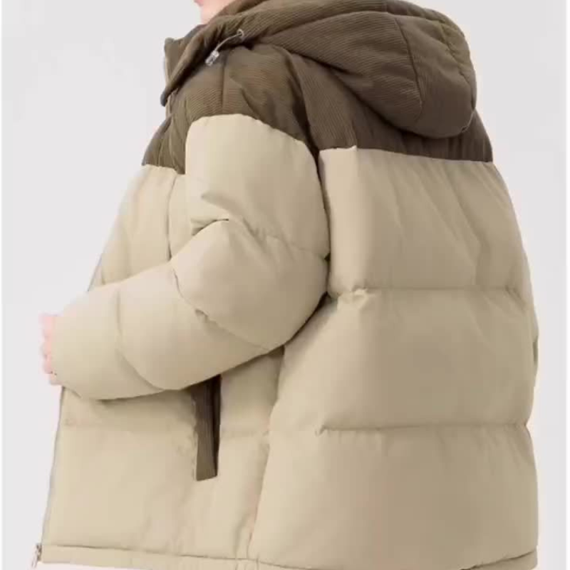 Winterjacke für Herren | Gepolsterte Jacke mit Kapuze | Warm & Winddicht