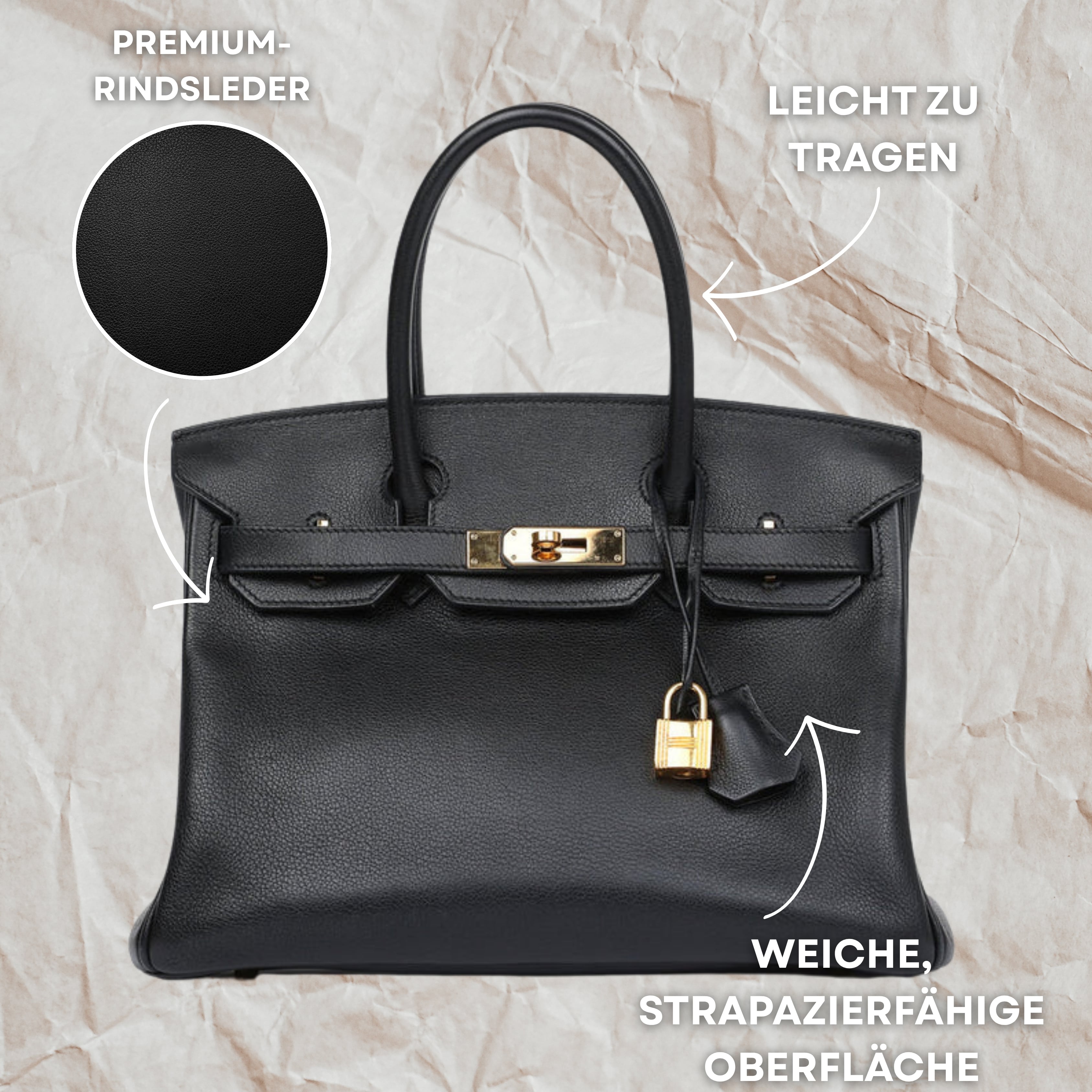 Handtasche für Frauen | Premium Leder Umhängetasche | Ledora