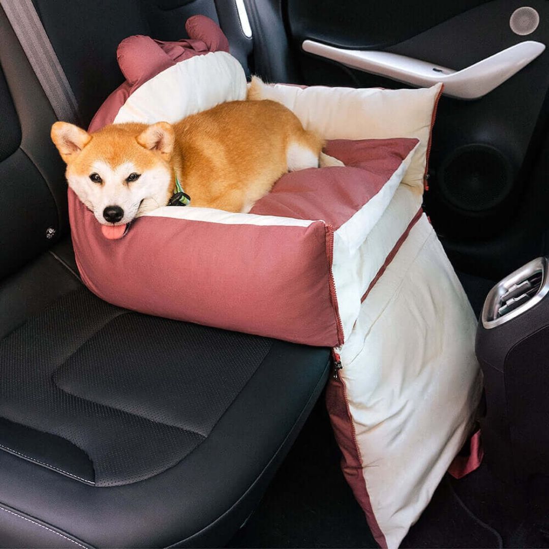 Hund Autositz | Hundesitz für die Rückbank | Hundetransportbox | Hundebox