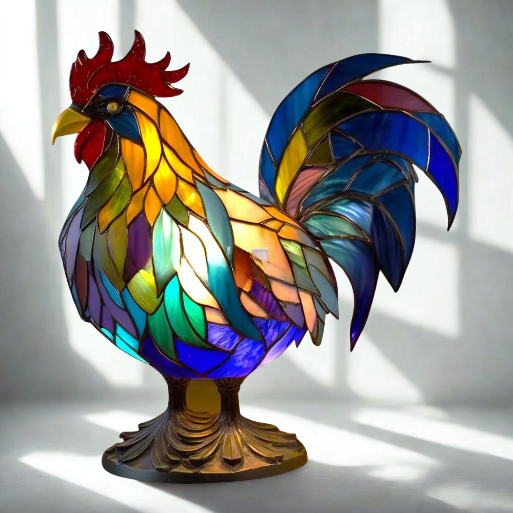Tischlampe Glas Kunst Tierdesign