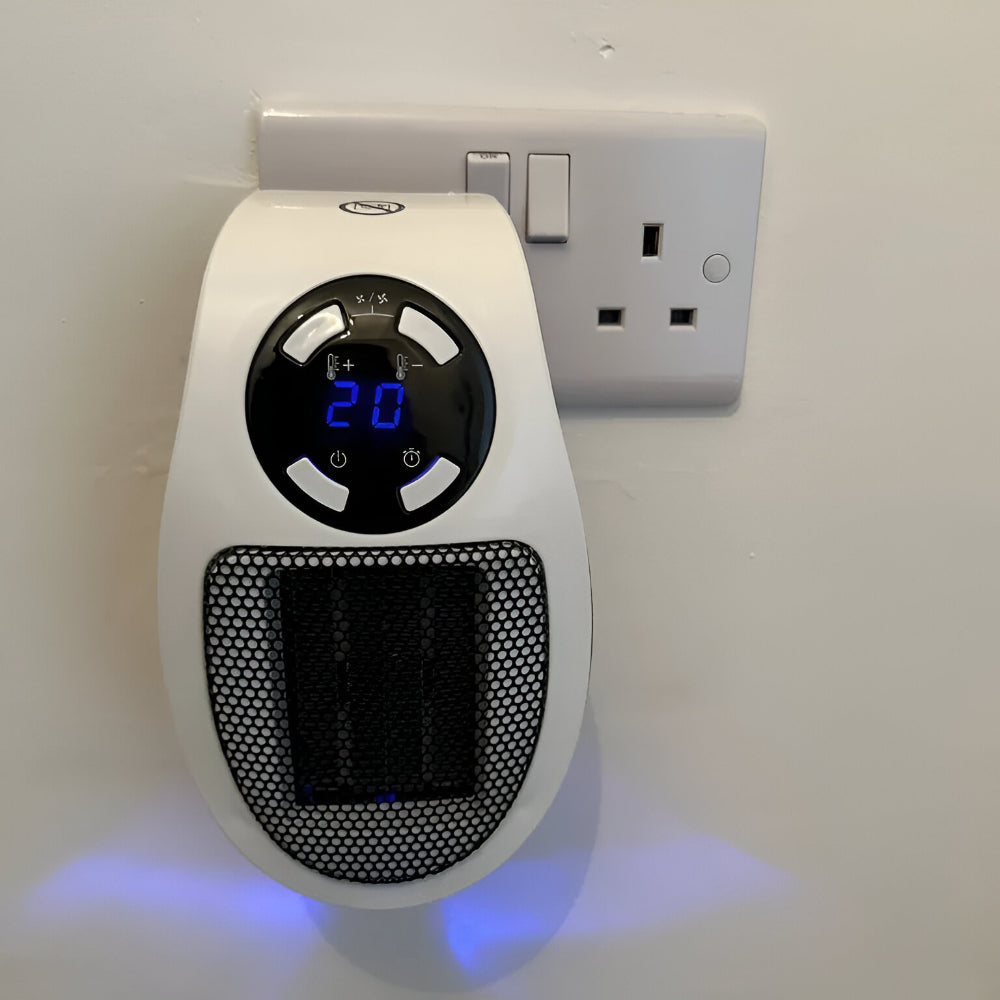 Keramikheizgerät | Steckdosenheizung | Leiser Mini-Heizer | ThermoDock