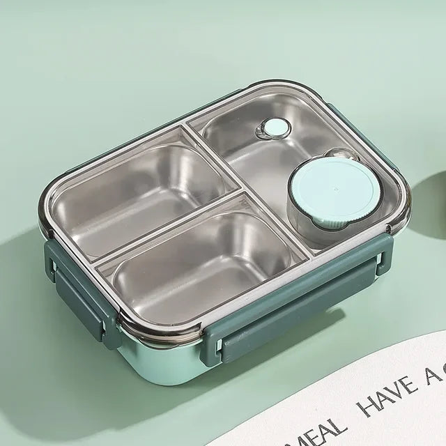 Mittagessen Box | Thermosbehälter für Essen | Lunch Box mit Fächern aus Edelstahl | Wärmebehälter | Esskraft