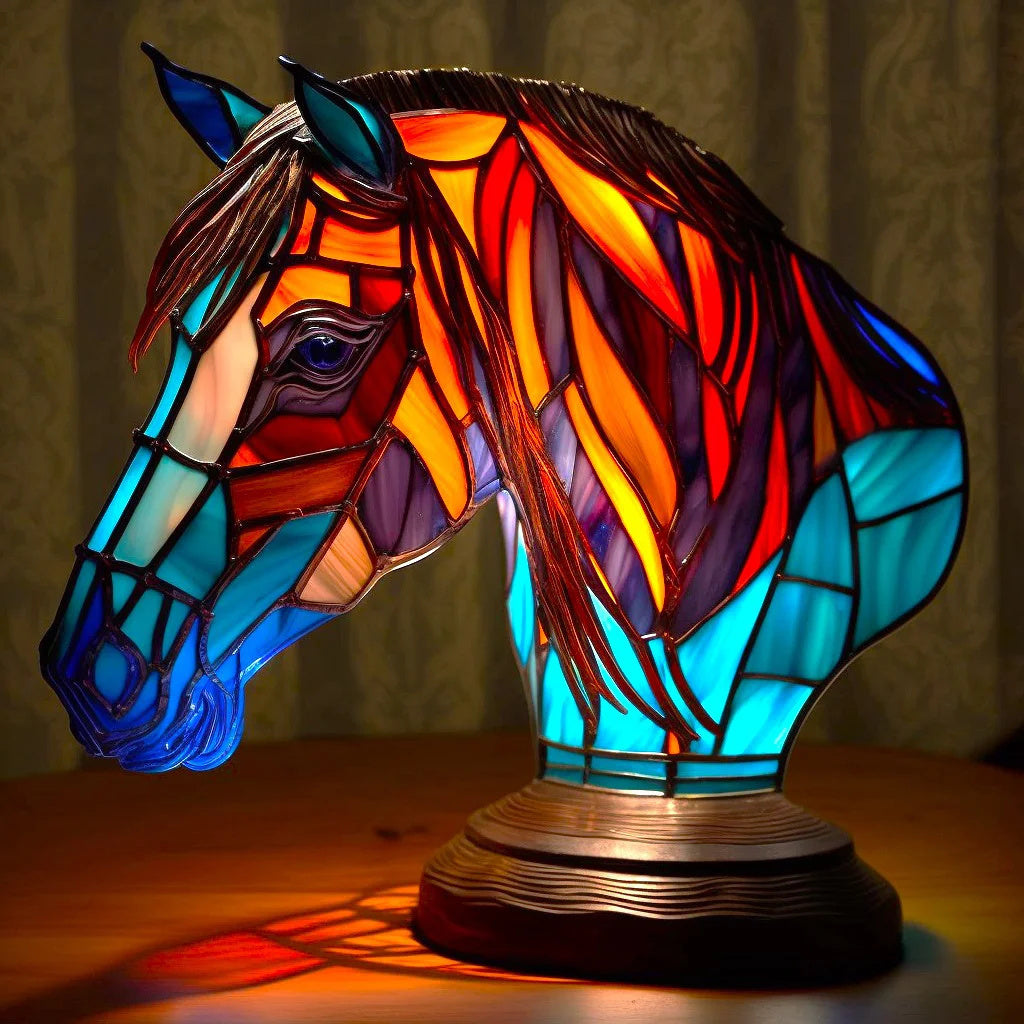 Tischlampe Glas Kunst Tierdesign