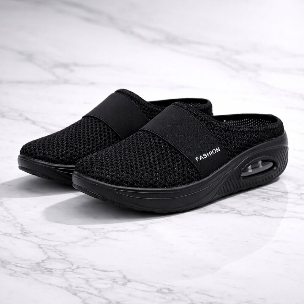 Orthopädische Hausschuhe zum Reinschlüpfen | Breite Diabetikerschuhe für Zuhause | Velori