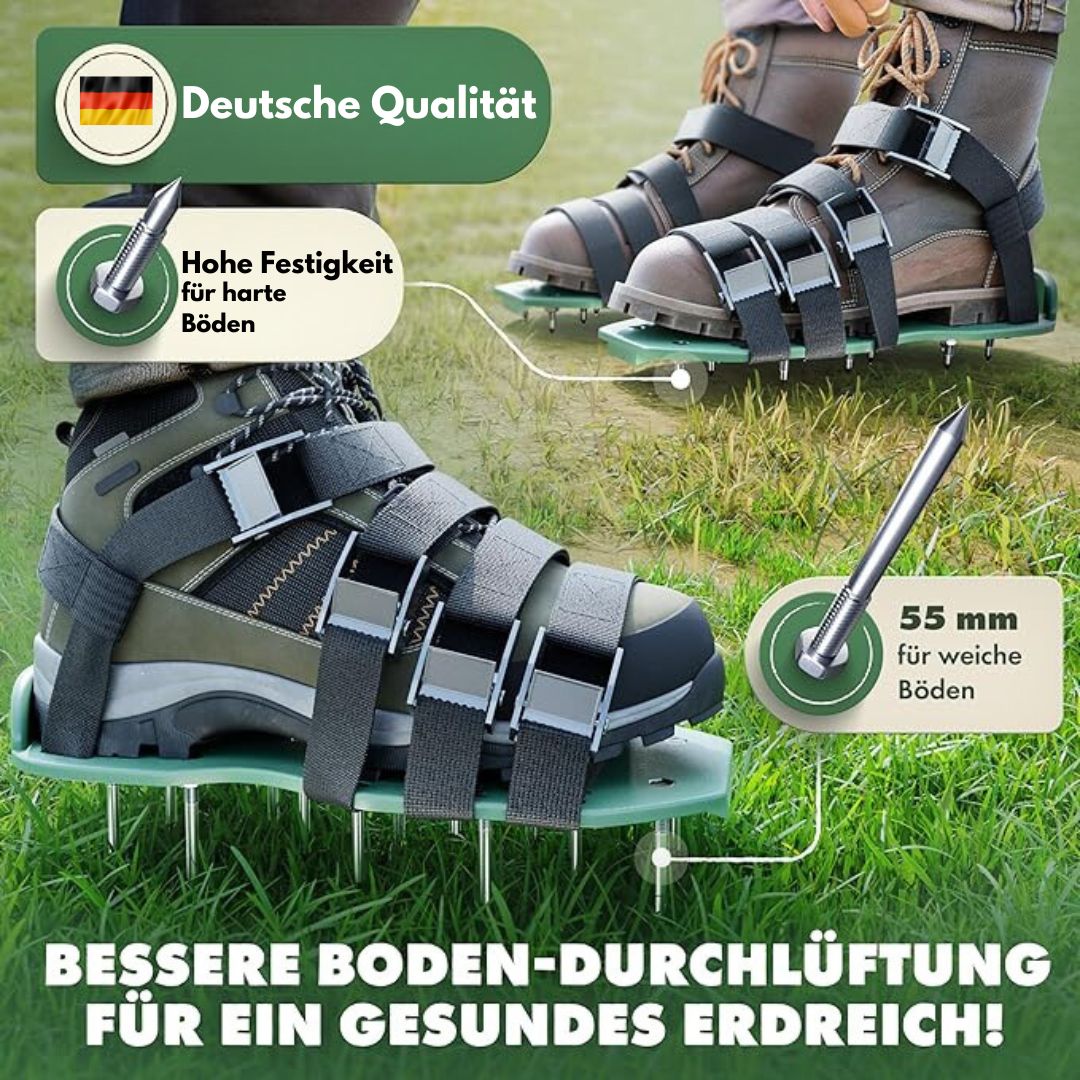 Rasenlüfter Schuhe | Rasenbelüftungsschuhe | Green Step
