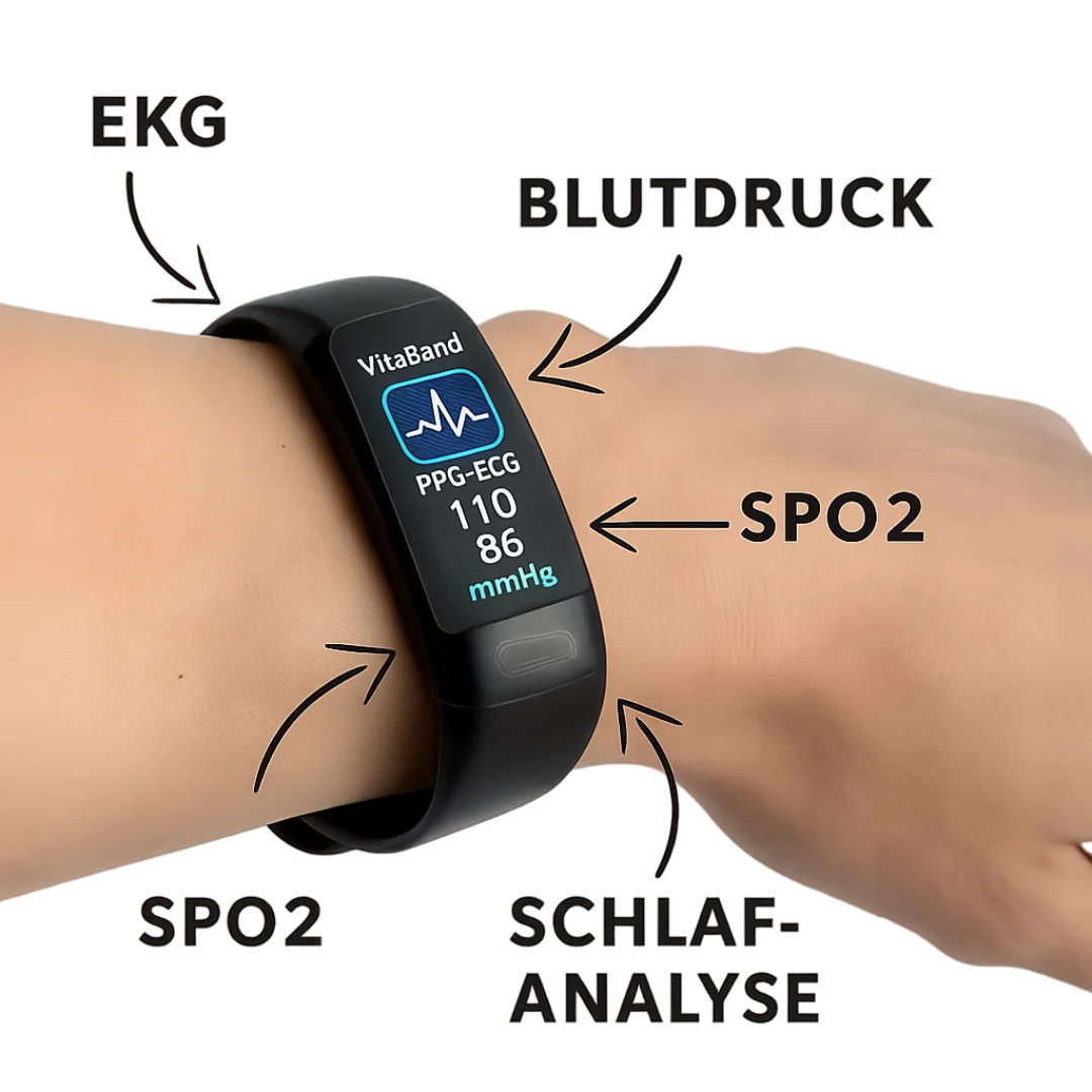 Intelligentes Gesundheitsarmband mit EKG & Schlafanalyse
